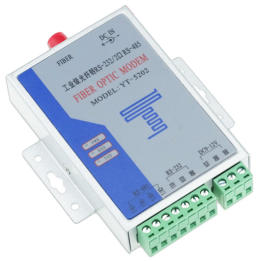 2-way RS485 to fiber optic transceiver