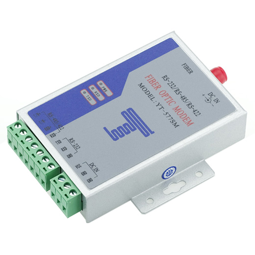 RS232/485/422 to fiber optic transceiver